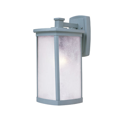 Maxim Terrace 1-Light Large Outdoor Wall Lantern in Platinum 3254FSPL