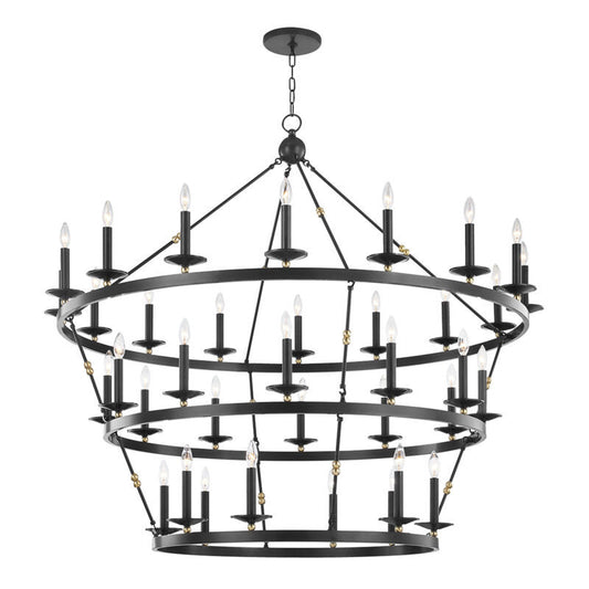 Hudson Valley Lighting Allendale Chandelier in Aged Old Bronze 3258-AOB