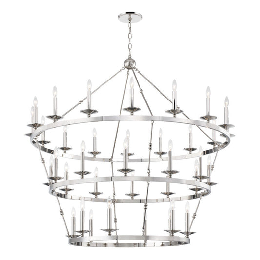 Hudson Valley Lighting Allendale Chandelier in Polished Nickel 3258-PN