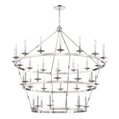 Hudson Valley Lighting Allendale Chandelier in Polished Nickel 3258-PN