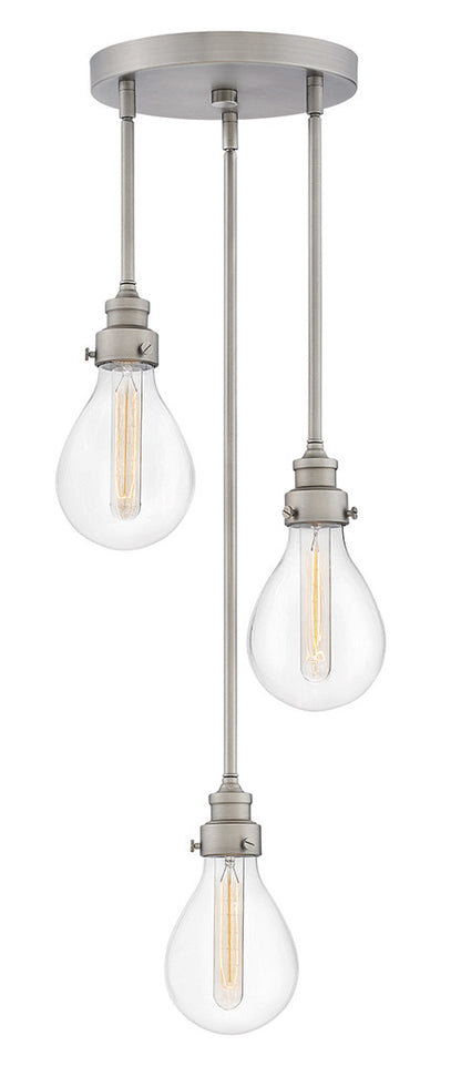 Hinkley Lighting Denton Medium Pendant Pewter 3263PW