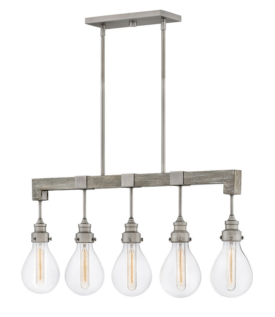 Hinkley Lighting Denton Five Light Linear Pewter 3266PW