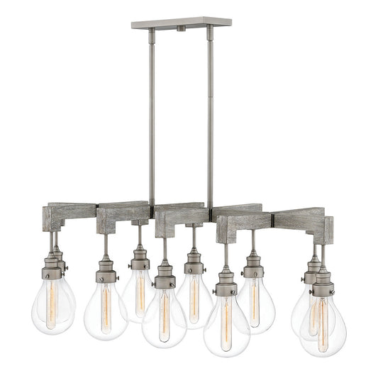 Hinkley Lighting Denton Large Ten Light Linear Pewter 3269PW