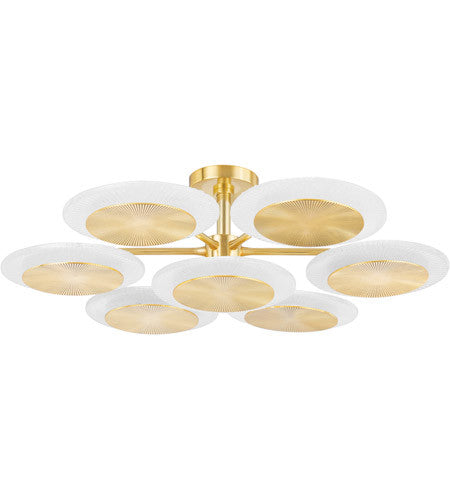 Corbett Lighting7 Light Chandelier in Steel 328-38-VPB