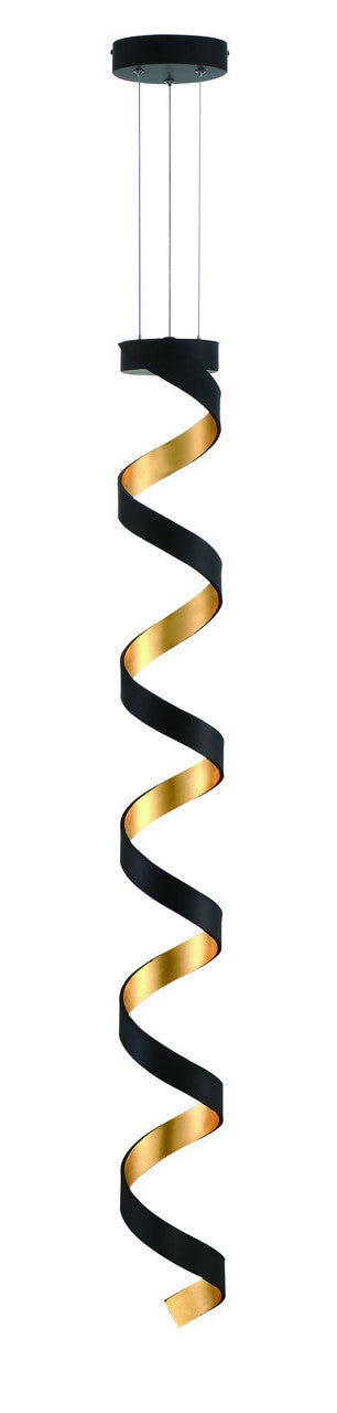 Arnsberg Spiral Pendant in Black / Gold 329910602