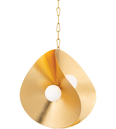 Corbett Lighting4 Light Medium Pendant in Steel 330-24-GL