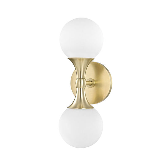 Hudson Valley Lighting Astoria Wall Sconce in Aged Brass 3302-AGB