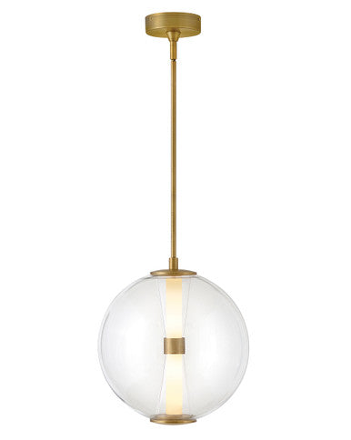 Hinkley Lighting Elin Medium Globe Pendant in Lacquered Brass 33107LCB