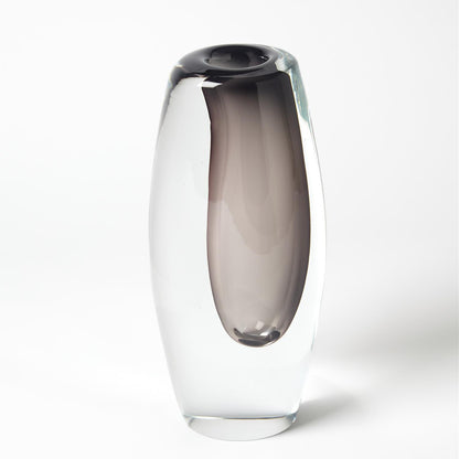 Global Views Off Set Vase Grey Large 6.60441