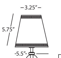 Robert Abbey Replacement Shade for 3314