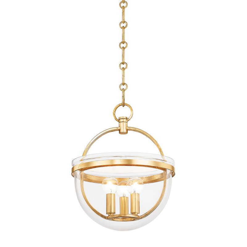 Hudson Valley Lighting Malloy Lantern in Vintage Gold Leaf 3315-VGL