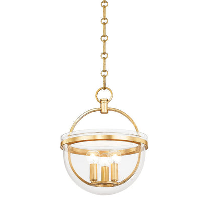 Hudson Valley Lighting Malloy Lantern in Vintage Gold Leaf 3315-VGL