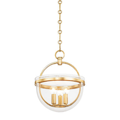 Hudson Valley Lighting Malloy Lantern in Vintage Gold Leaf 3315-VGL