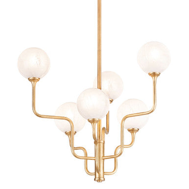 Corbett Lighting Onyx Chandelier in Vintage Gold Leaf 332-28-VGL