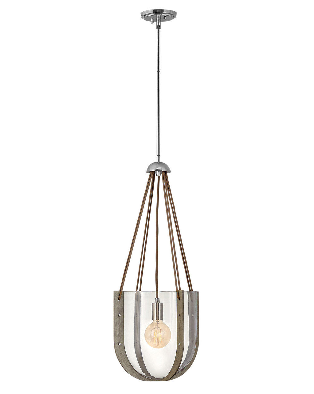 Hinkley Lighting Vaso Medium Pendant Polished Nickel 33204PNI