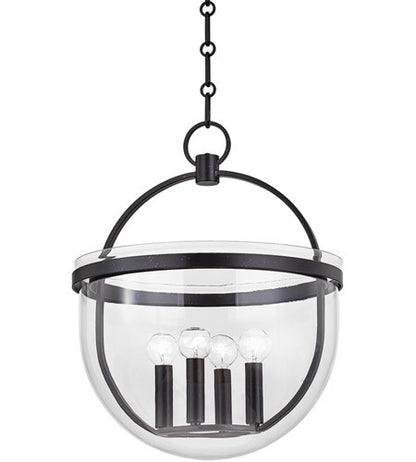 Hudson Valley Lighting Malloy 4 Light Lantern in Aged Iron 3321-AI