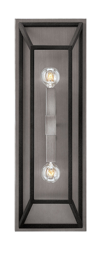 Hinkley Lighting Fulton Two Light Sconce Aged Zinc 3330DZ