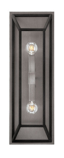 Hinkley Lighting Fulton Two Light Sconce Aged Zinc 3330DZ