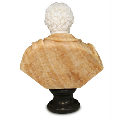 Currey & Co. Thanos Marble Bust Sculpture 1200-0664