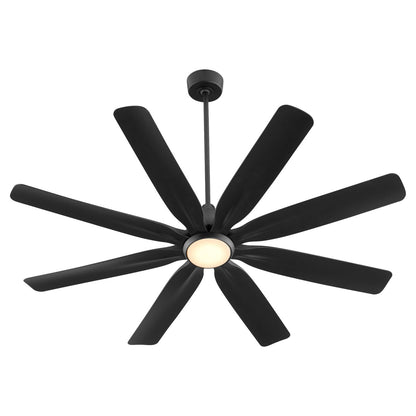 Quorum  Rosales 60" 8 Blade Fan - Matte Black 33608-59