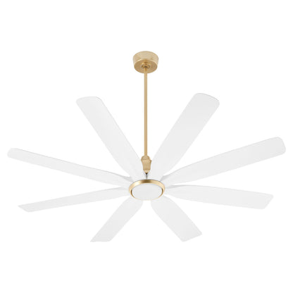 Quorum  Rosales 60" 8 Blade Fan - Aged Brass 33608-80