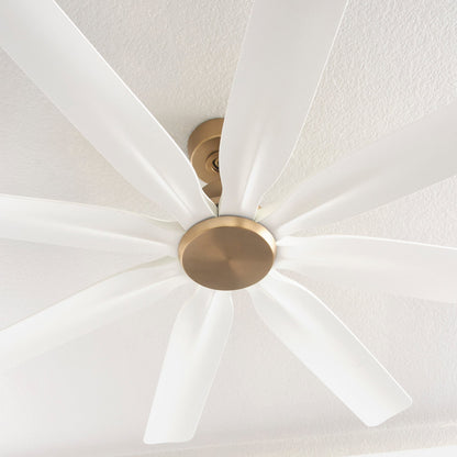 Quorum  Rosales 60" 8 Blade Fan - Aged Brass 33608-80