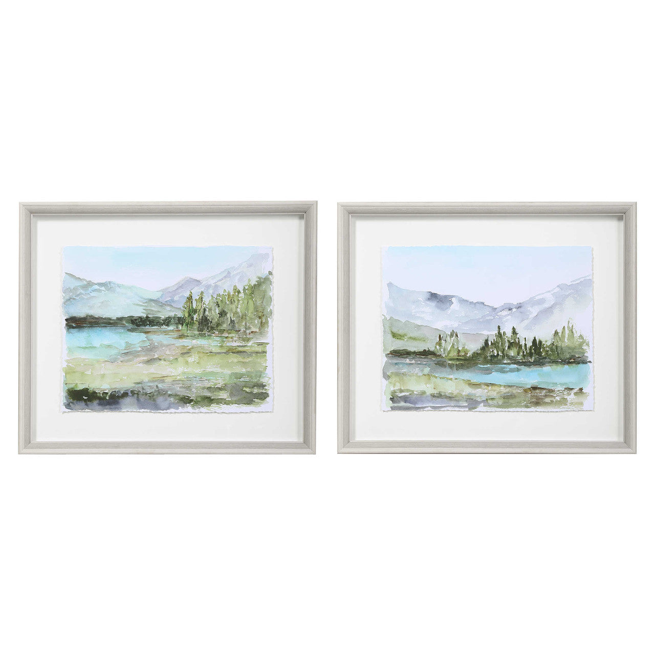 Uttermost Plein Air Reservoir Watercolor Prints S/2 33719