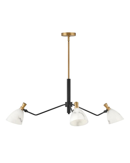 Hinkley Lighting Sinclair Medium Single Tier Heritage Brass 33793HB