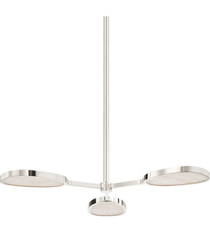 Corbett Lighting3 Light Semi Flush in Brass 338-03-BN