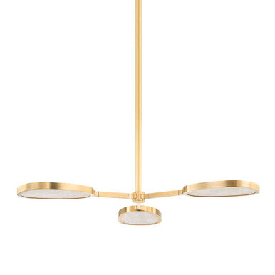 Corbett Lighting Patras Chandelier in Vintage Brass 338-03-VB