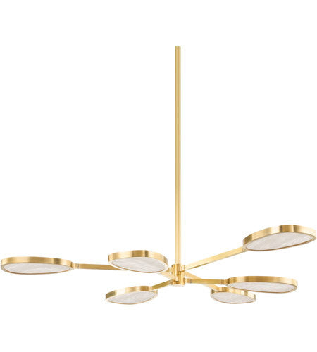 Corbett Lighting6 Light Chandelier in Brass 338-06-VB