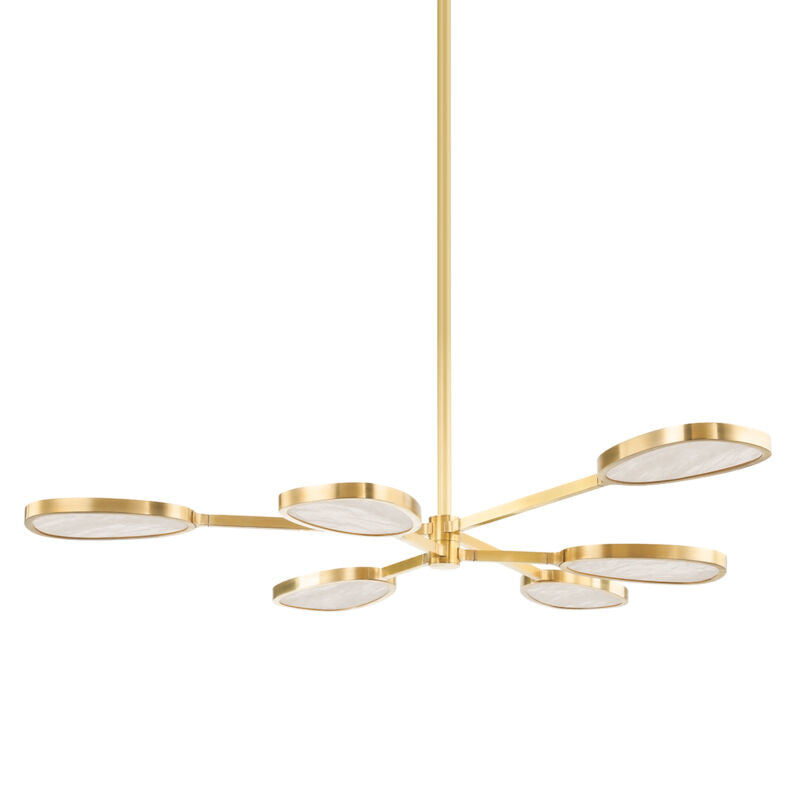 Corbett Lighting Patras Chandelier in Vintage Brass 338-06-VB