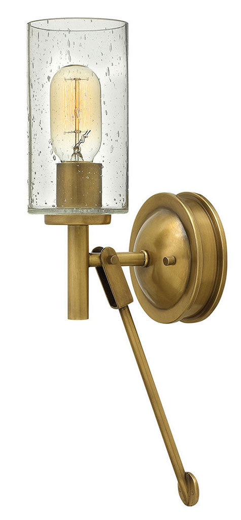 Hinkley Lighting Collier Single Light Sconce Heritage Brass 3380HB