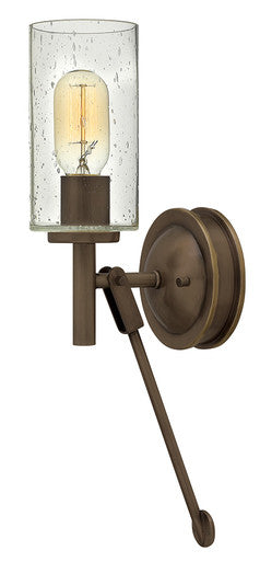 Hinkley Lighting Collier Single Light Sconce Light Oiled Bronze 3380LZ