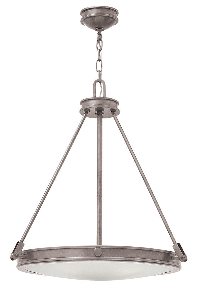 Hinkley Lighting Collier Medium Pendant Antique Nickel 3384AN