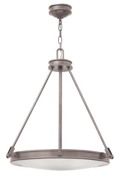 Hinkley Lighting Collier Medium Pendant Antique Nickel 3384AN