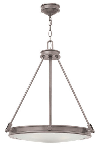 Hinkley Lighting Collier Medium Pendant Antique Nickel 3384AN