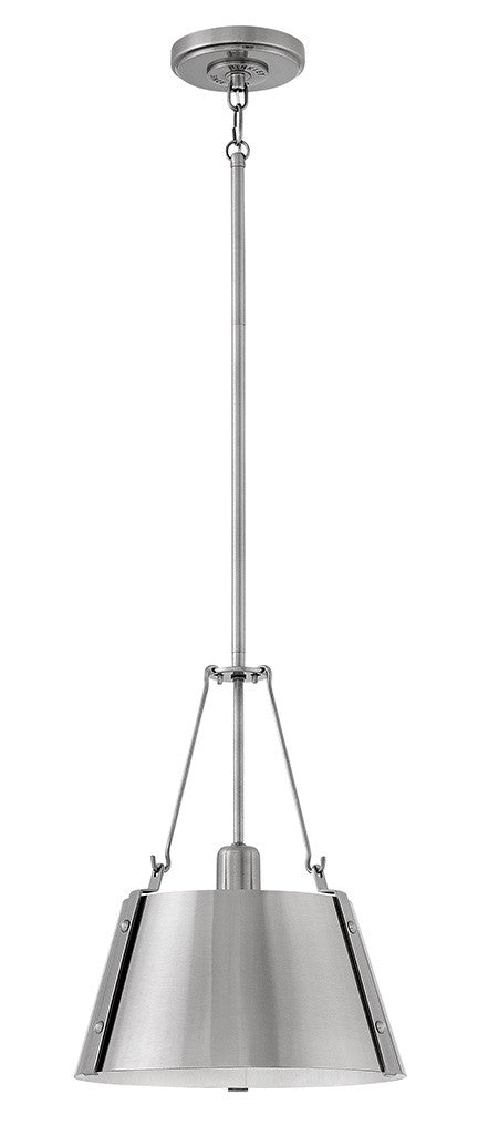 Hinkley Lighting Cartwright Small Pendant Polished Antique Nickel 3397PL