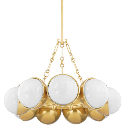 Corbett Lighting ALTHEA Chandelier in Vintage Polished Brass 340-34-VPB