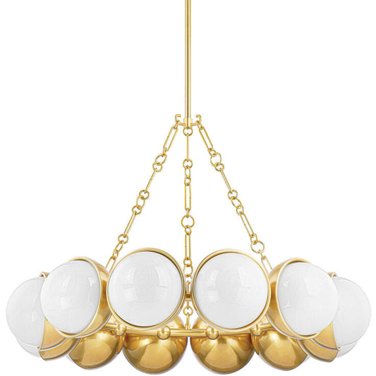 Corbett Lighting ALTHEA Chandelier in Vintage Polished Brass 340-43-VPB