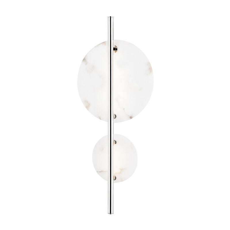 Hudson Valley Lighting Croft Wall Sconce in Polished Nickel 3400-PN