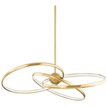 Corbett Lighting ALULA Chandelier in Vintage Brass 341-42-VB