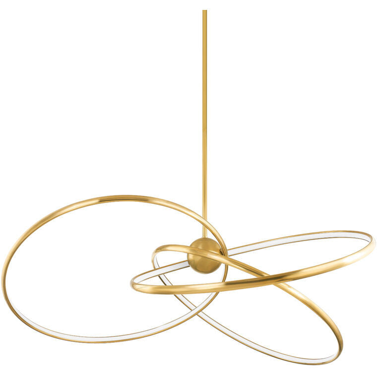 Corbett Lighting ALULA Chandelier in Vintage Brass 341-60-VB