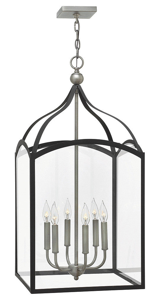 Hinkley Lighting Clarendon Large Open Frame Aged Zinc 3414DZ