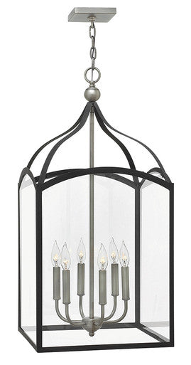 Hinkley Lighting Clarendon Large Open Frame Aged Zinc 3414DZ