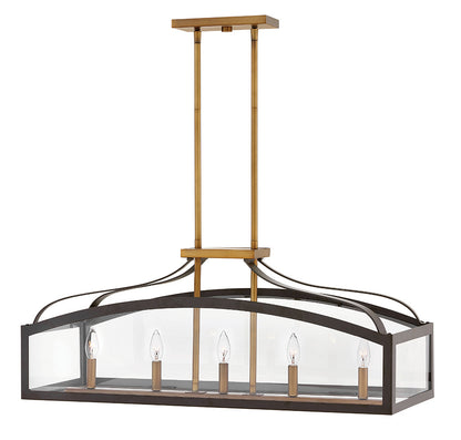 Hinkley Lighting Clarendon Five Light Linear Bronze 3416BZ