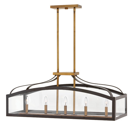 Hinkley Lighting Clarendon Five Light Linear Bronze 3416BZ