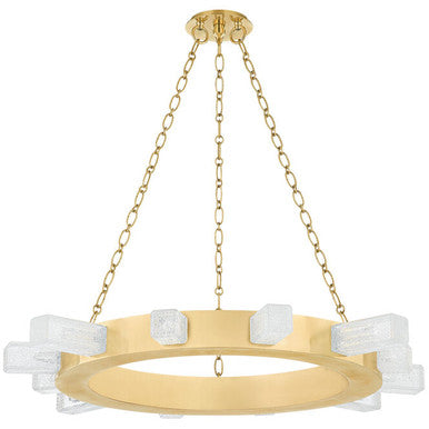 Corbett Lighting CITRINE Chandelier in Vintage Brass 342-35-VB