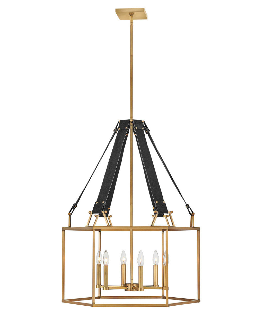 Hinkley Lighting Monroe Medium Open Frame Heritage Brass 34206HBR