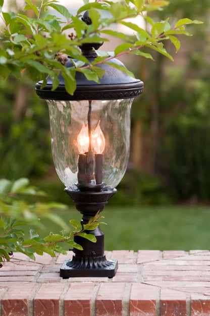 Maxim Carriage House DC 3-LT Outdoor Pole/Post Lantern in Oriental Bronze 3420WGOB